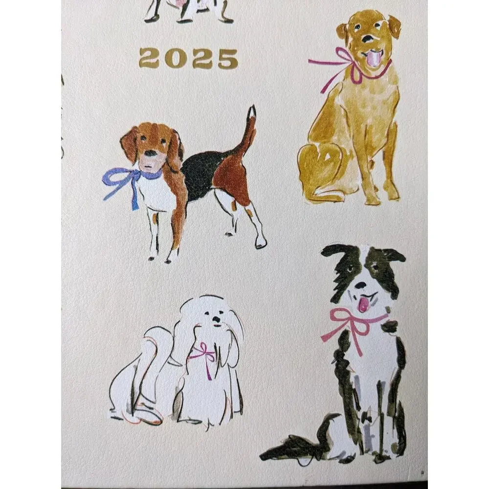 Eccolo Weekly & Monthly Planner 2025 Dog Dogs Chihuahua Beagle Dalmatian New